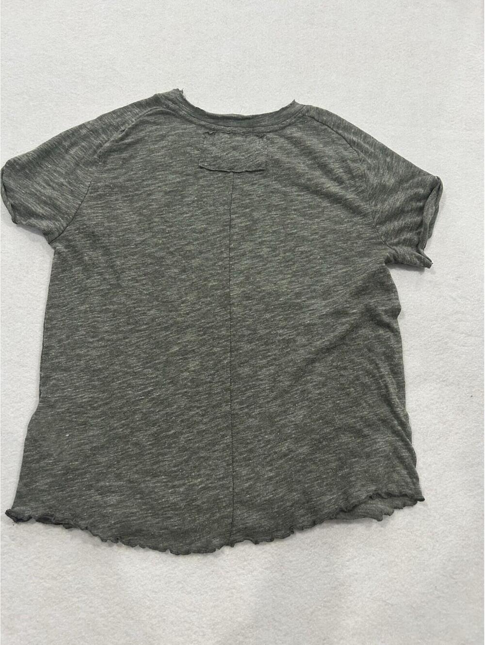 Free People We The Free Be My Baby Tee in Gray Size Medium NWOT - Picture 6 of 6